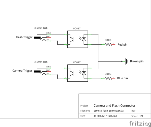 Camera Flash Connector Schematic